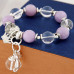 Cat Charm Stretch Beaded Bracelet